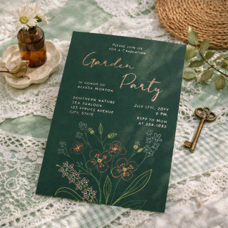 Boho Wildflower Garden Party Graduation