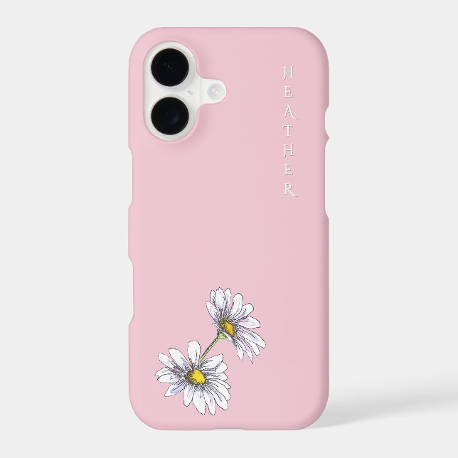 Boho Wildflower Personalized Pink  (Back)