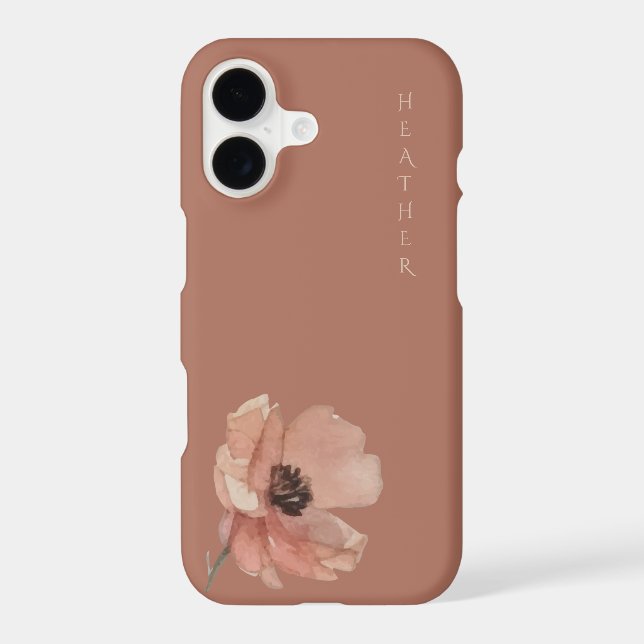 Boho Wildflower Personalized Terracotta (Back)
