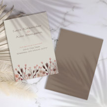 Boho Wildflower Save The Date Card