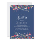 Boho Wildflower Sweet 16 Birthday Party