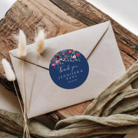 Boho Wildflower Thank You Wedding Favour