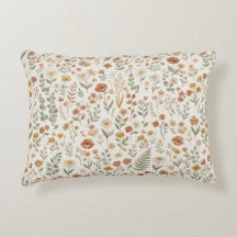 Boho Wildflower Watercolor Floral Terracotta