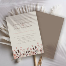 Boho Wildflower Wedding Invitation
