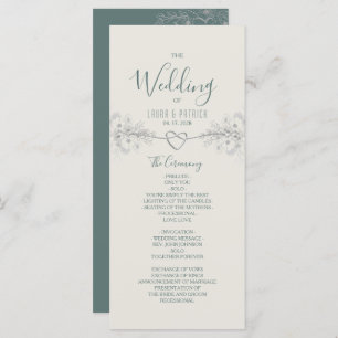 Boho Wildflower Wedding Program