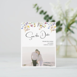 Boho Wildflower Wedding Save The Date