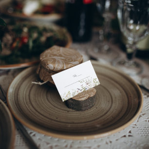 Boho Wildflower   Wedding Table Place Cards