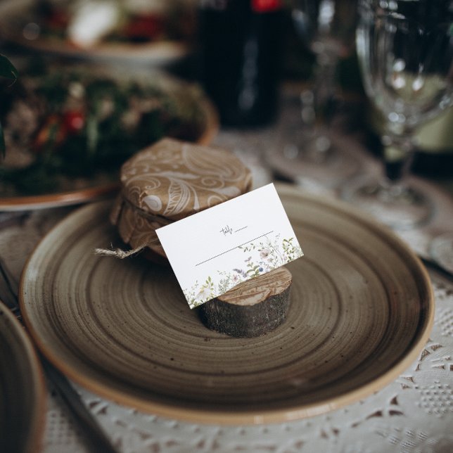 Boho Wildflower | Wedding Table Place Cards (Creator Uploaded)