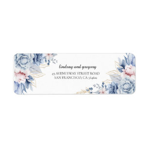 Boho Wildflower Welcome Label Return Address Label
