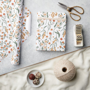 Boho Wildflower Wrapping Paper