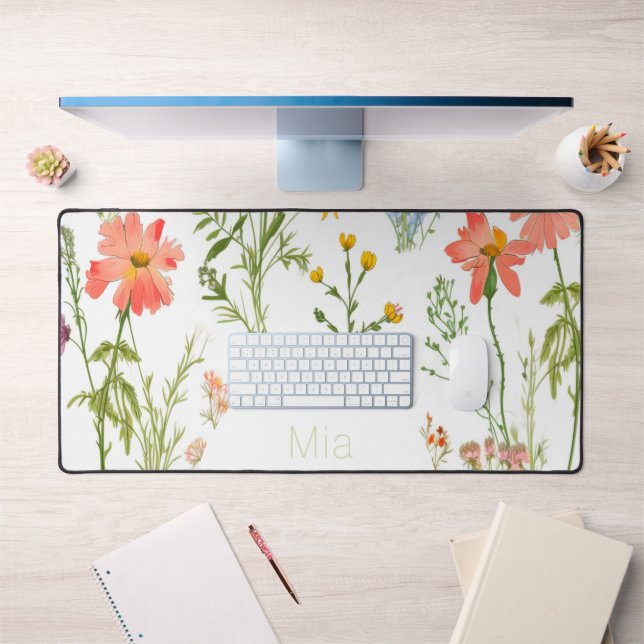 Boho wildflowers    desk mat (Office 1)