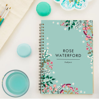 Boho Wildflowers - Name Notebook