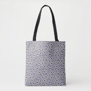 Boho Wildflowers On Lavender  Tote Bag