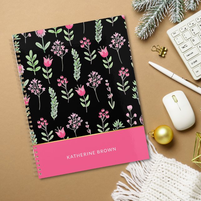 Boho Wildflowers Pink Elegant Trendy Girly  Planner (Creator Uploaded)