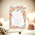 Boho Winter Dried Citrus Floral christmas brunch Invitation<br><div class="desc">Celebrate the magic of winter with our hand painted Boho Winter Dried Citrus Floral Christmas brunch Invitation. This hand-painted design features a harmonious blend of orange, pink, red, brown and green floral watercolors, with dried cosy winter Christmas oranges, and cinnamon sticks. The elegant script font adds a touch of sophistication,...</div>