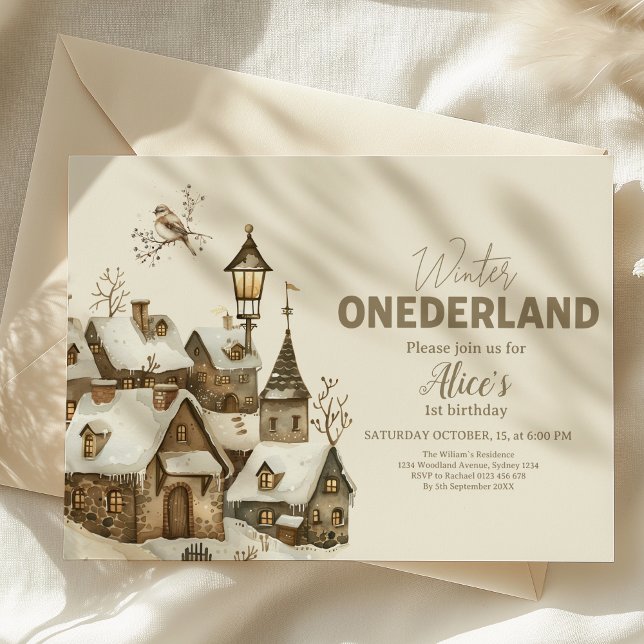 Boho Winter Onederland Birthday Invitation (Creator Uploaded)