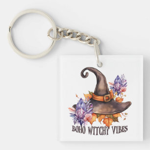 Boho Witchy Vibes Halloween Key Ring