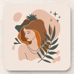 Boho Woman Stars Coaster