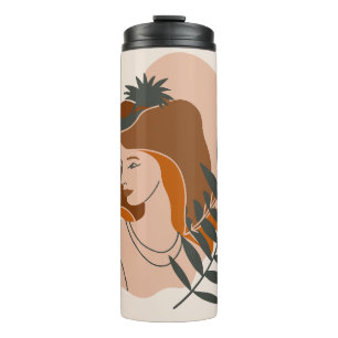 Boho Woman Stars Thermal Tumbler