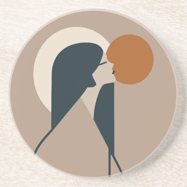 Boho Woman Sun Coaster (Front)