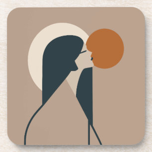 Boho Woman Sun Coaster