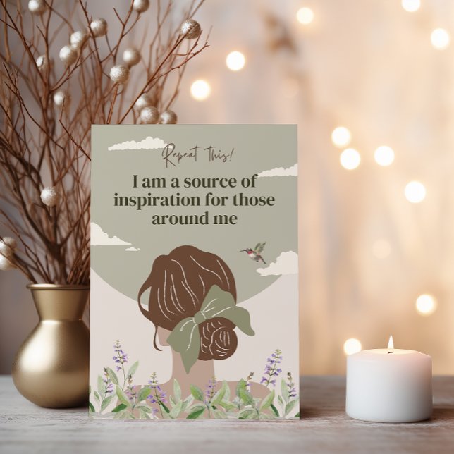 Boho Women Empowerment Positive Affirmation Cards (FLORAL AFFIRMATION FOR WOMEN)