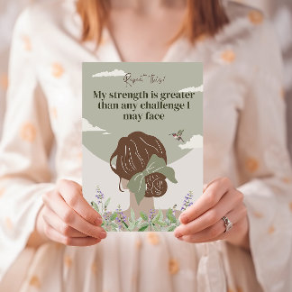 Boho Women Empowerment Positive Affirmation Cards