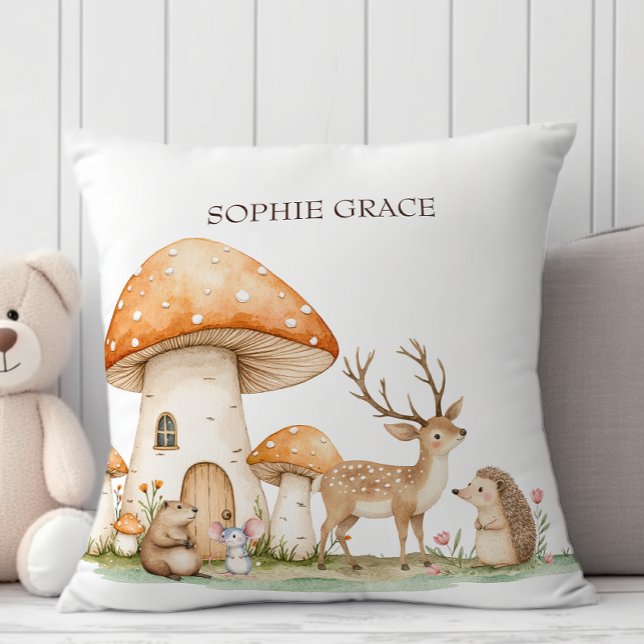 Boho Woodland Animals Baby Cushion (Creator Uploaded)