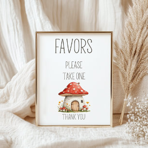 Boho Woodland Animals Baby Shower Favours Sign