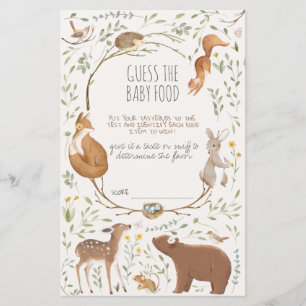 Boho Woodland Animals Forest Friends Baby Shower