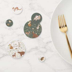 Boho Woodland Animals Forest Friends Baby Shower Confetti