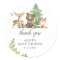 Boho Woodland Animals Thank You Baby Shower