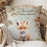 Boho Woodland Baby Shower Cushion<br><div class="desc">Enhance the cosy ambiance of your baby shower with our Butterfly Mushroom Woodland Nature Baby Shower Throw Pillow. This adorable pillow features a whimsical design inspired by the enchanting forest, adorned with delicate butterflies, charming mushrooms, and lush greenery. Perfect for adding a touch of woodland charm to your seating areas...</div>