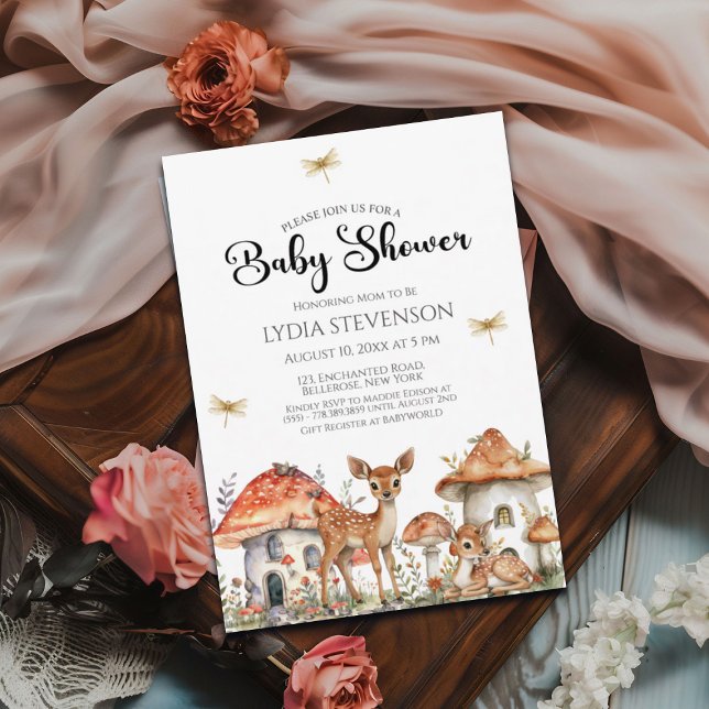 Boho Woodland Forest Animals Baby Shower Invitation (Creator Uploaded)