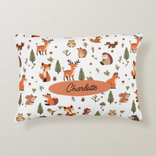 Boho Woodland Personalised Baby Decorative Cushion
