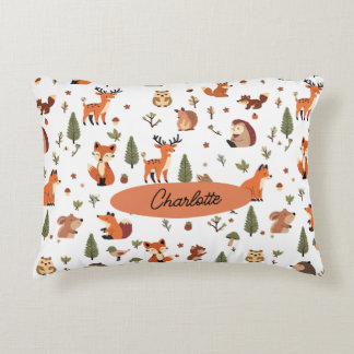 Boho Woodland Personalised Baby Decorative Cushion