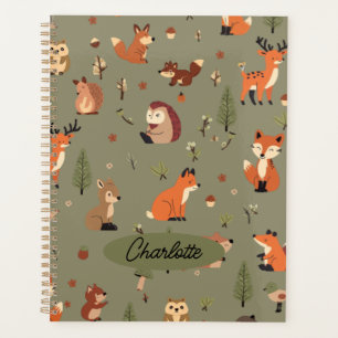 Boho Woodland Personalised  Planner