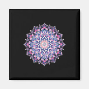 Boho Yoga Art Spiritual Meditation Sacred Geometry Magnet