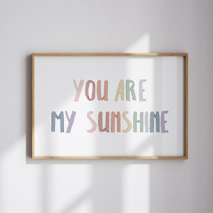 Boho you are my sunshine landscape print