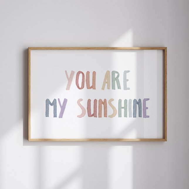 Boho you are my sunshine landscape print (Creator Uploaded)