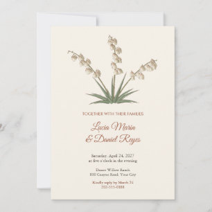 Boho Yucca Blossom Stalks Wedding Invitation