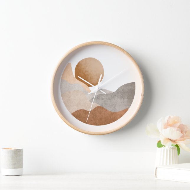 Boho Zen Moon Clock (Home)