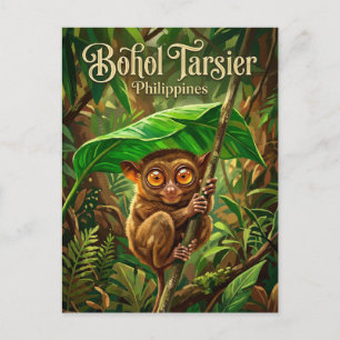 Bohol Tarsier Sanctuary Philippines Postcard