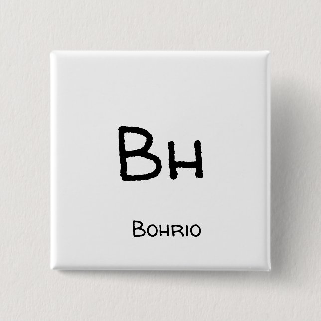 Bohrio - Bh 15 Cm Square Badge (Front)