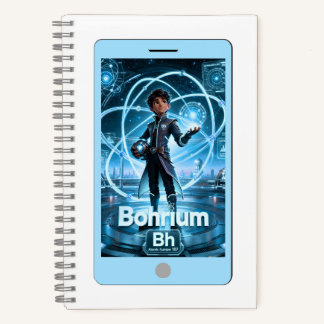 Bohrium (Bh) –  ATOMIVRA™ Collection Notebook