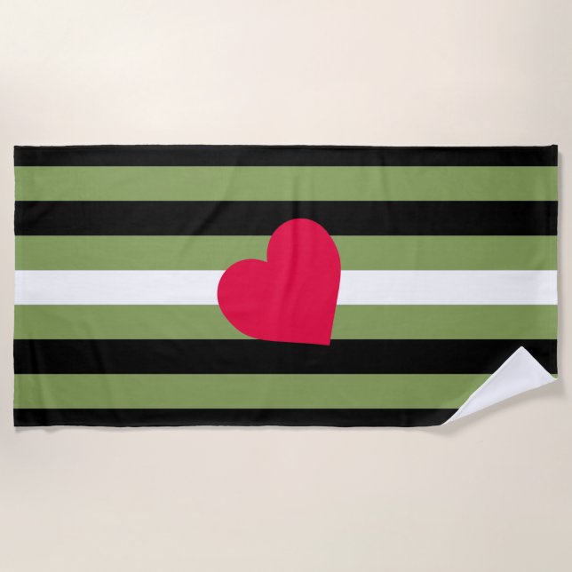 Boi Pride Flag Beach Towel (Front)