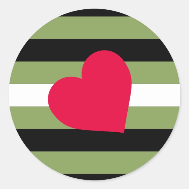 Boi Pride Flag Classic Round Sticker (Front)