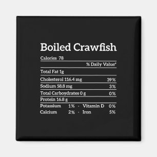Boiled Crawfish Nutrition Facts Food Matching Mard Magnet
