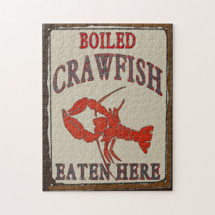 Boiled Crawfish Sign Jigsaw Puzzle