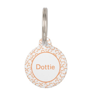 Boiled Shrimp Tails - White Pet ID Tag